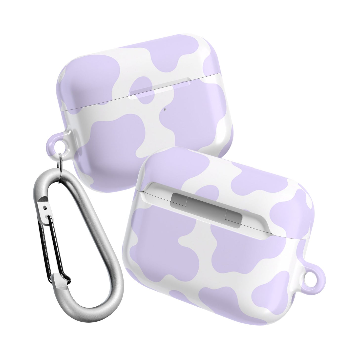 Purple Cow Print AirPod Case