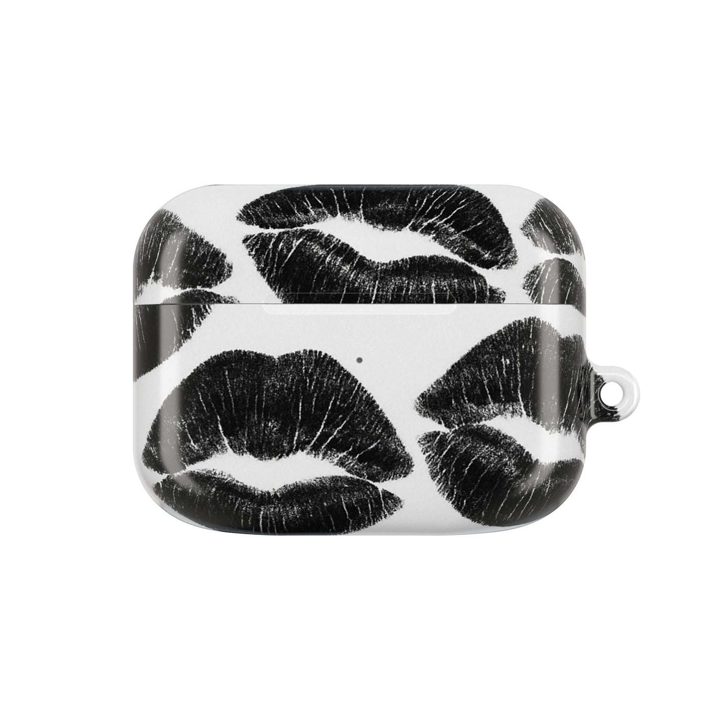 Black Kiss Print AirPod Case