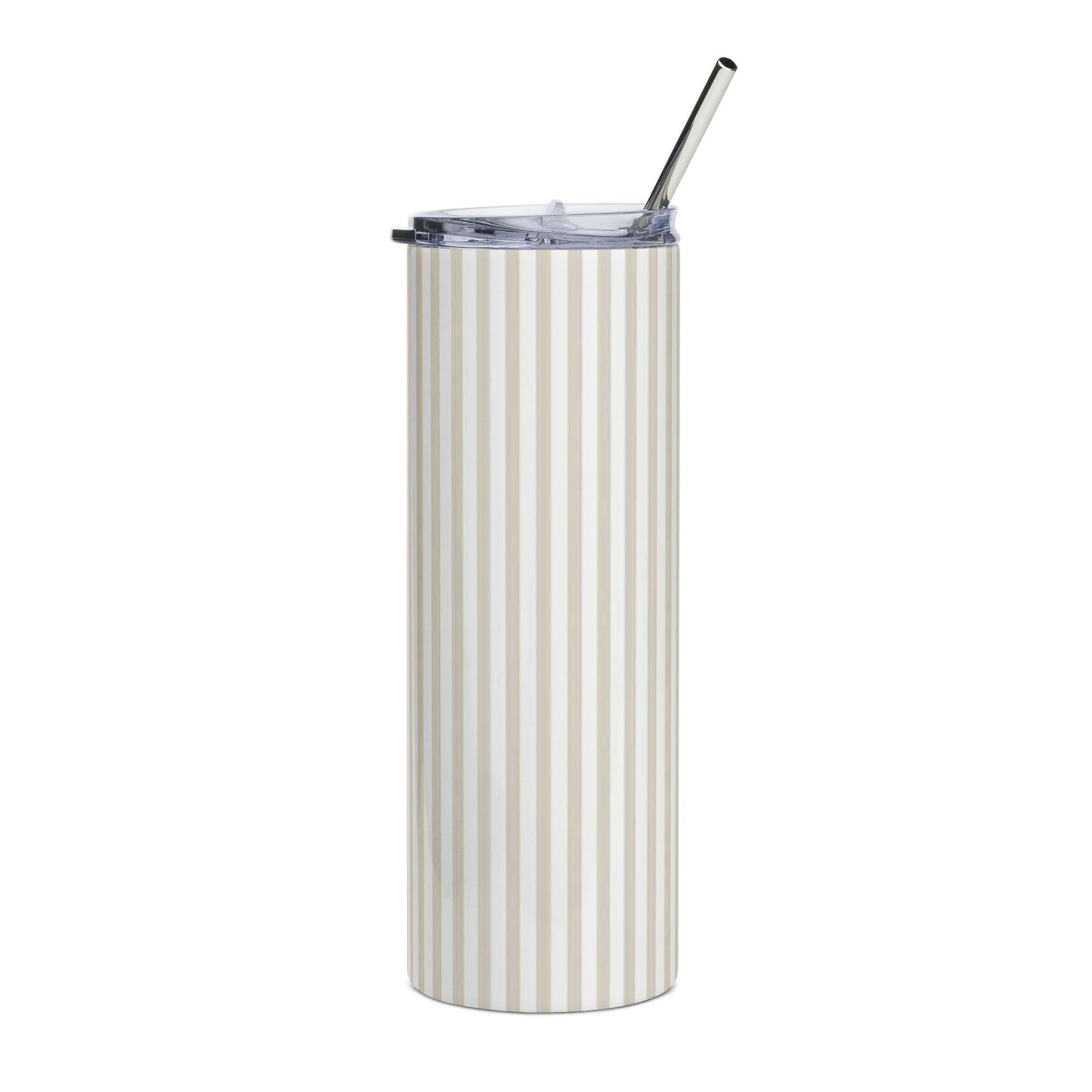 Beige Stripes Tumbler | 20oz
