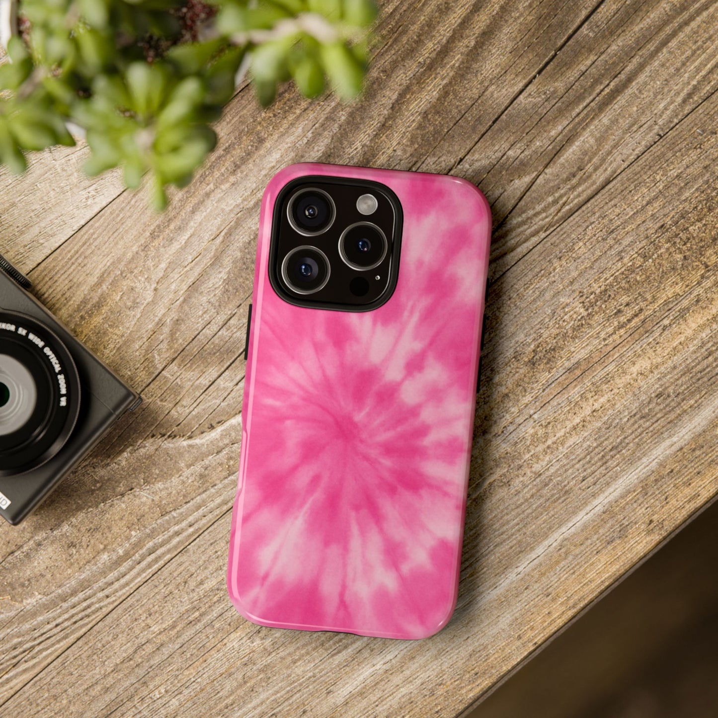 Pink Tie-Dye Tough Phone Case