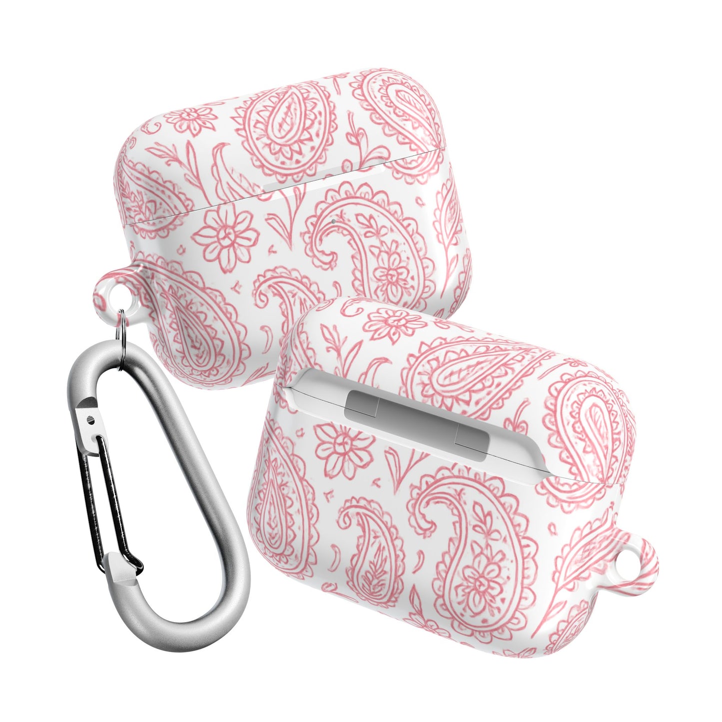 Pink Paisley AirPod Case