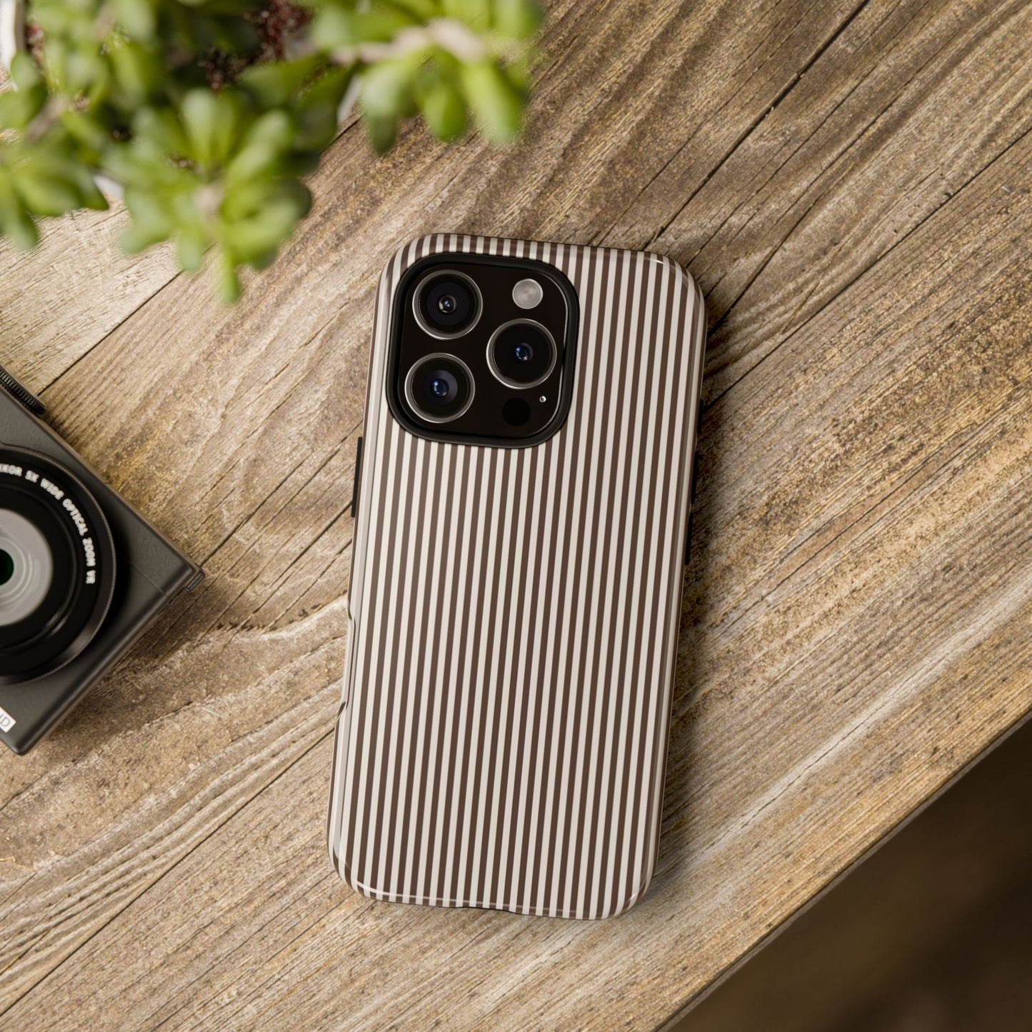 Brown Stripe Phone Case