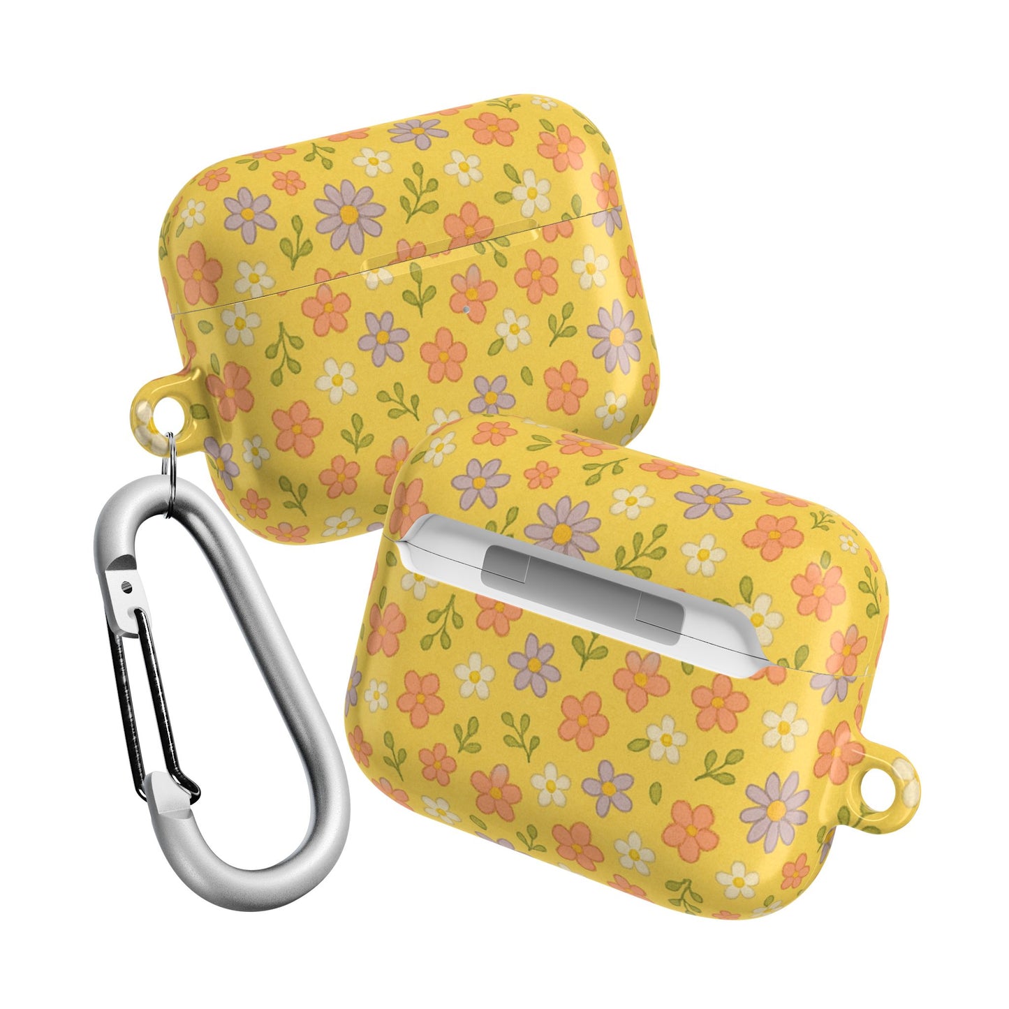 Yellow Floral AirPod Case