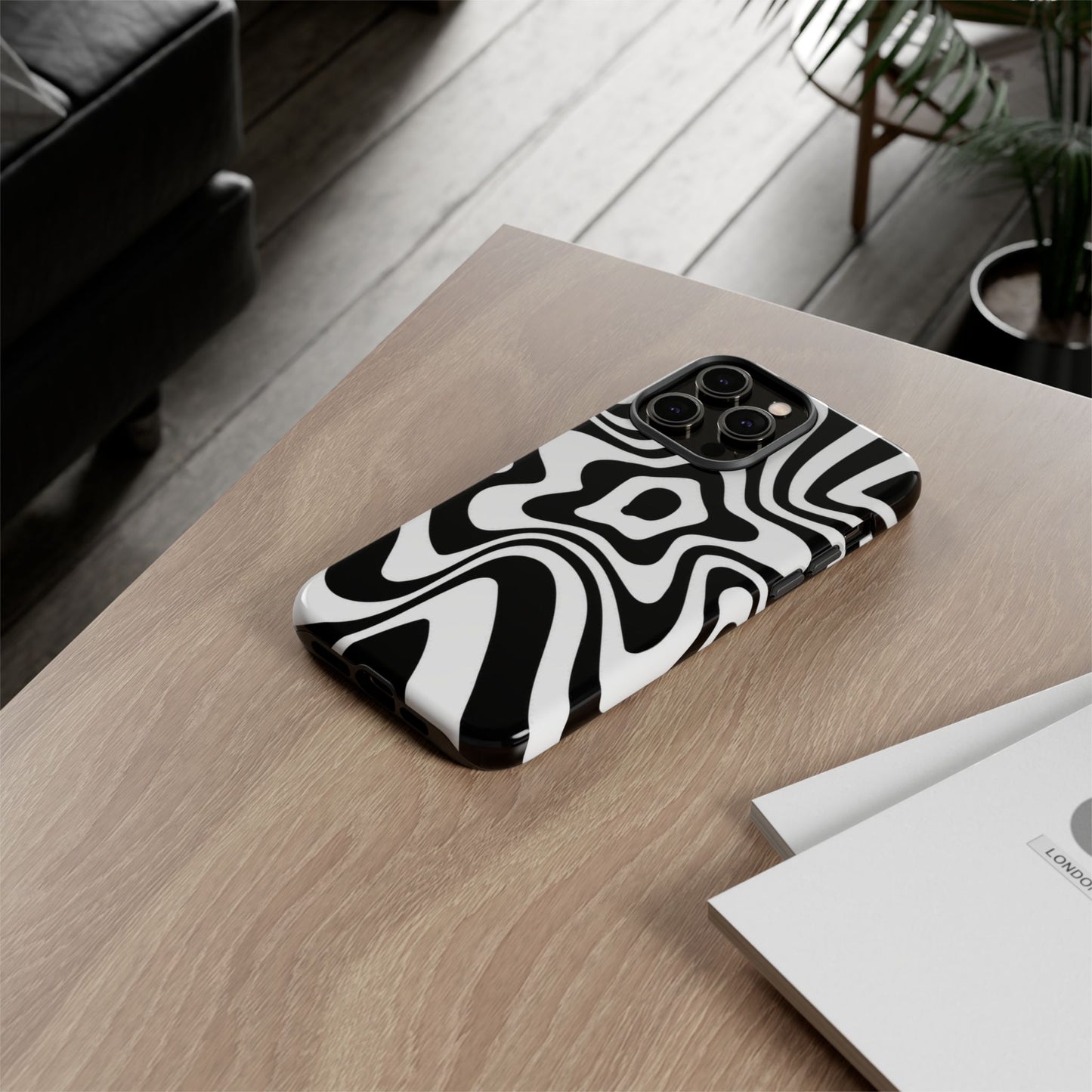 Black Swirl Phone Case