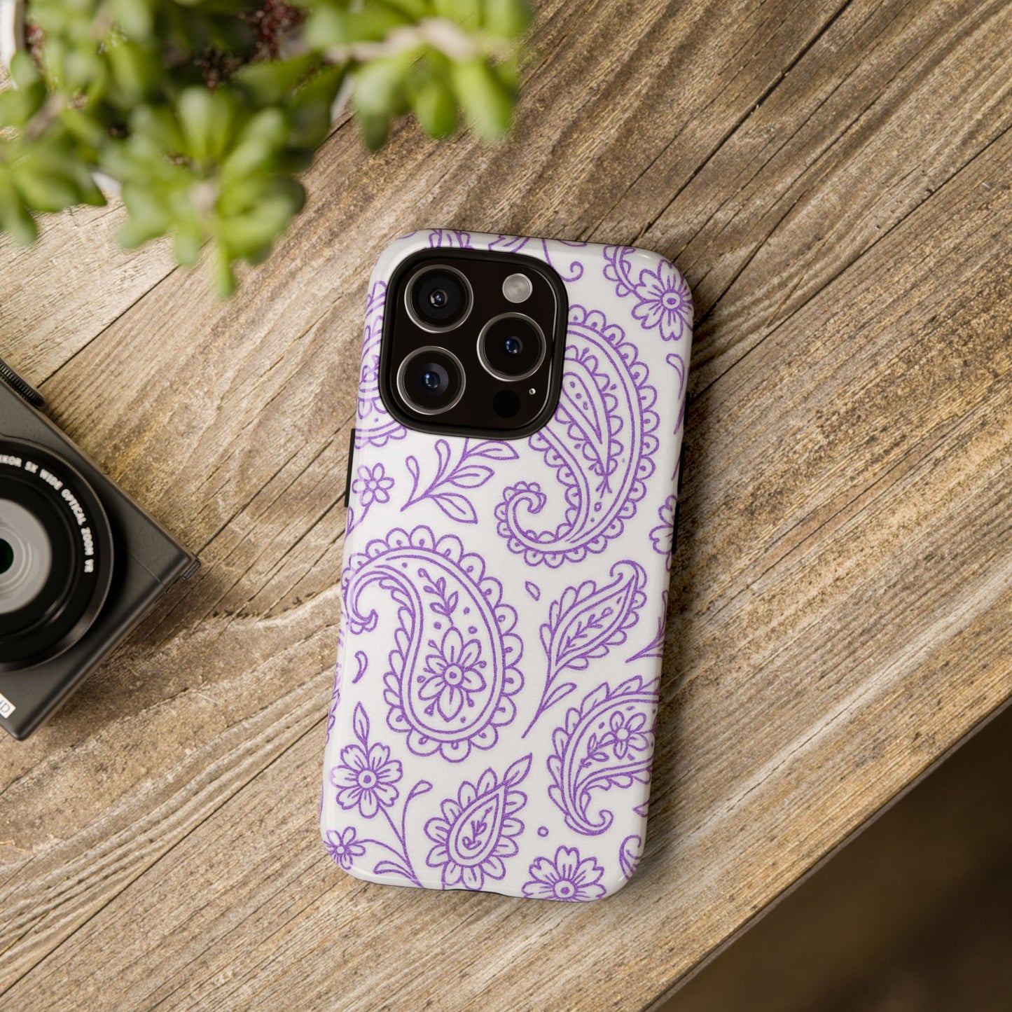 Purple Paisley Phone Case