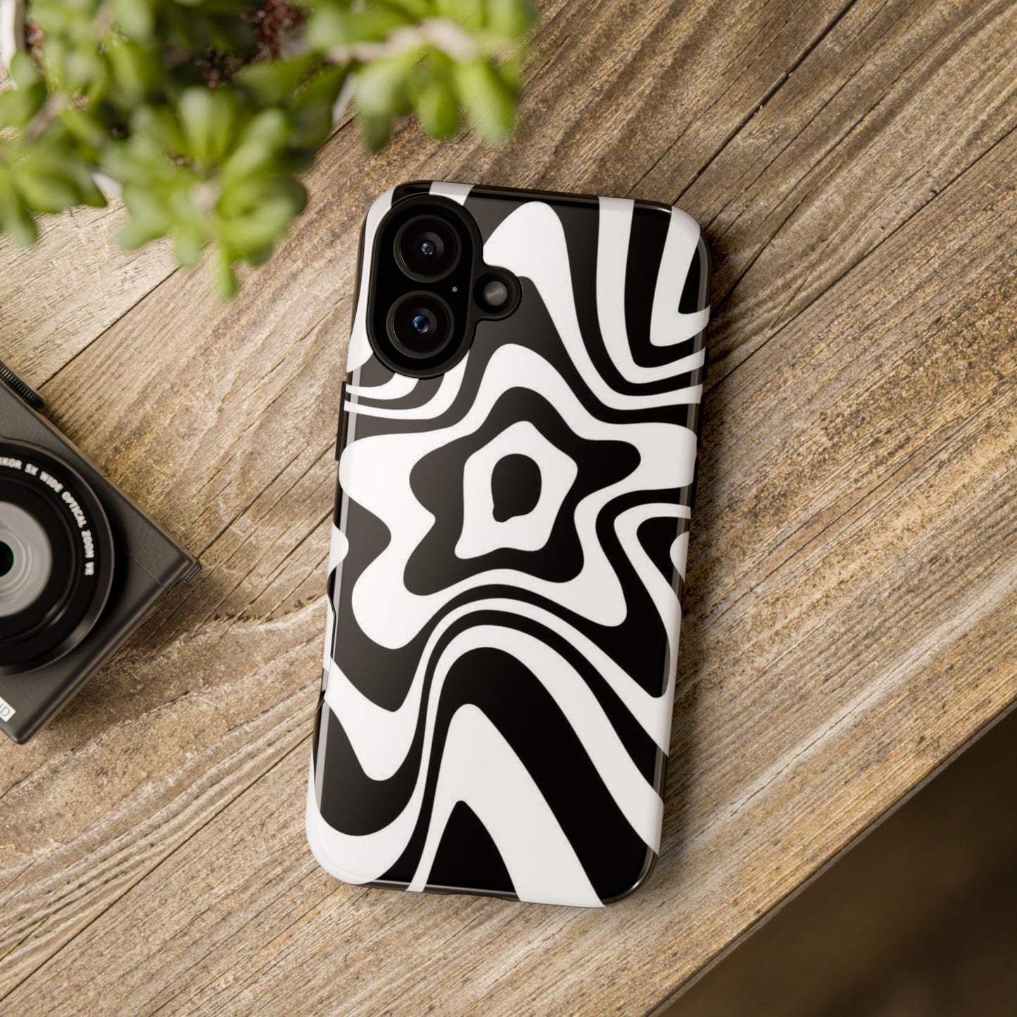 Black Swirl Phone Case