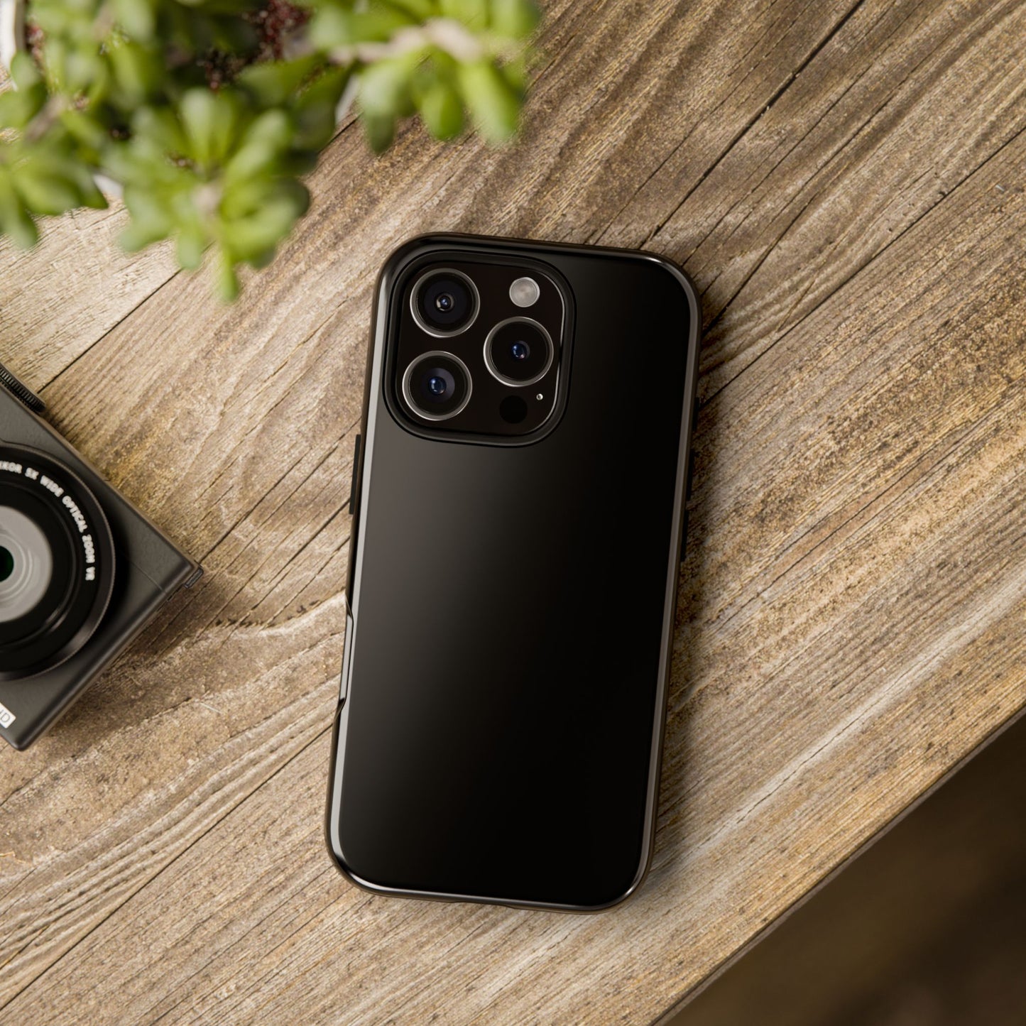 Black Tough Phone Case-Personalizable