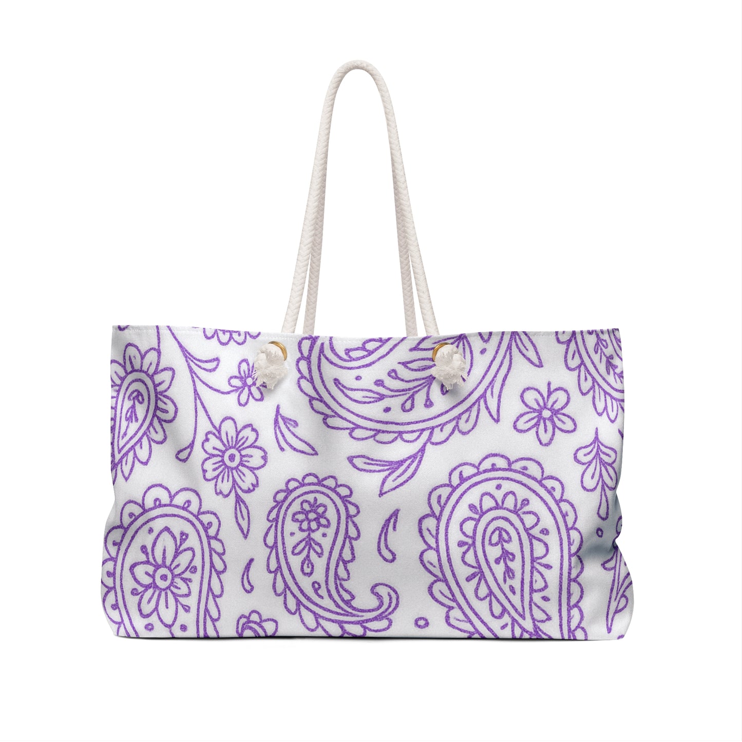 Purple Paisley Weekender Bag
