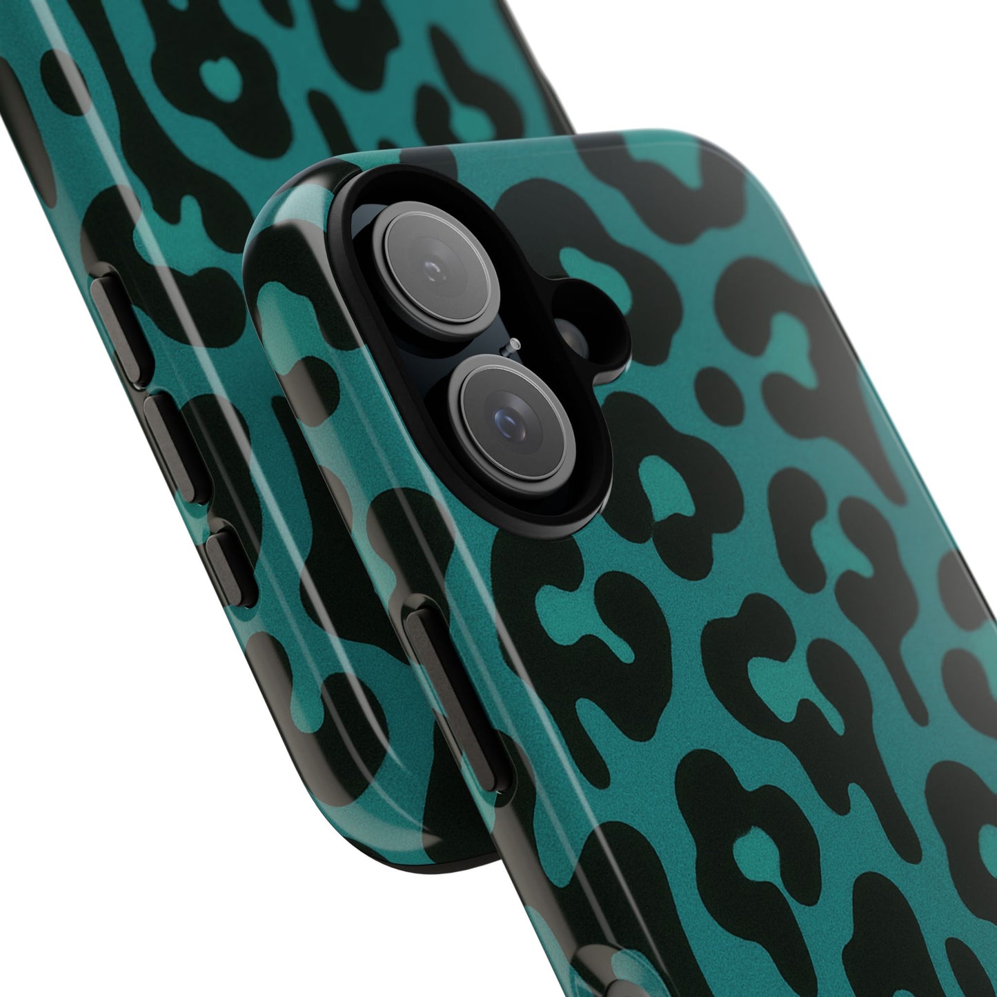 Blue Leopard Drip Phone Case