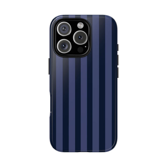 Navy Blue Stripe Phone Case