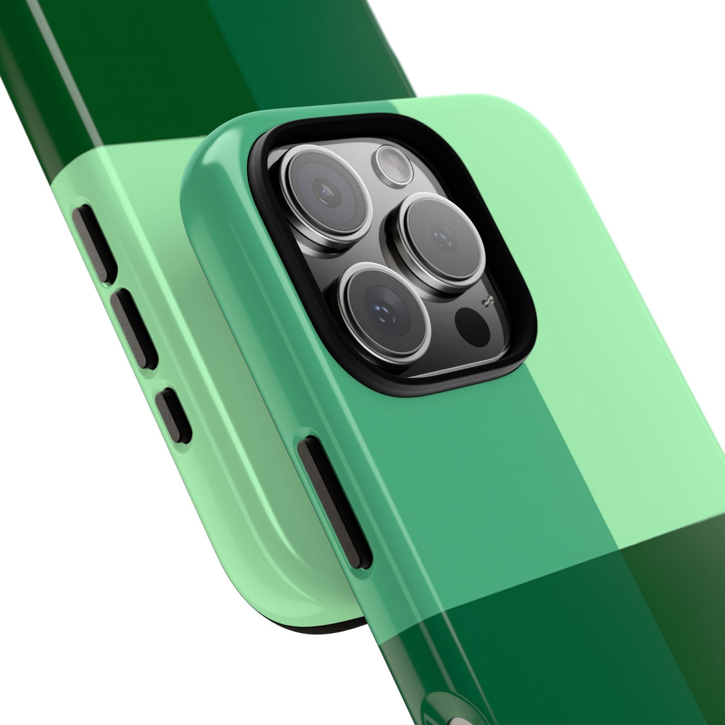 Green Colorblock Phone Case