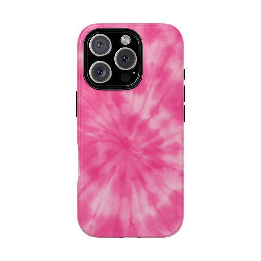 Pink Tie-Dye Tough Phone Case