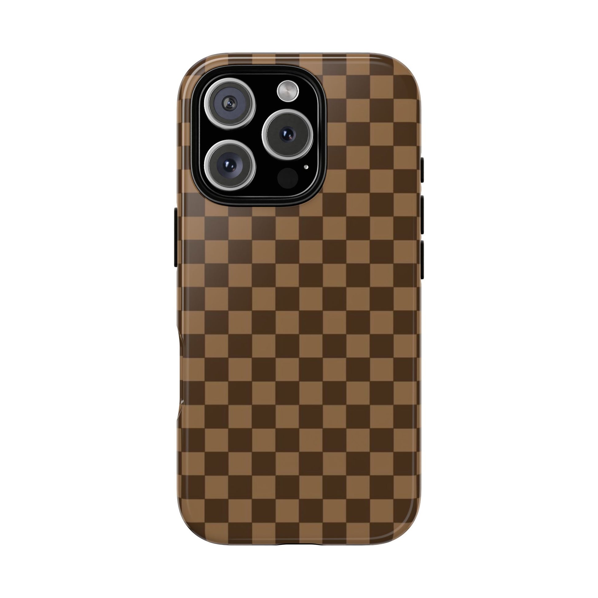 Brown Checkered Phone Case – Sunday Self Brown Checkered Phone Case – Sunday Self