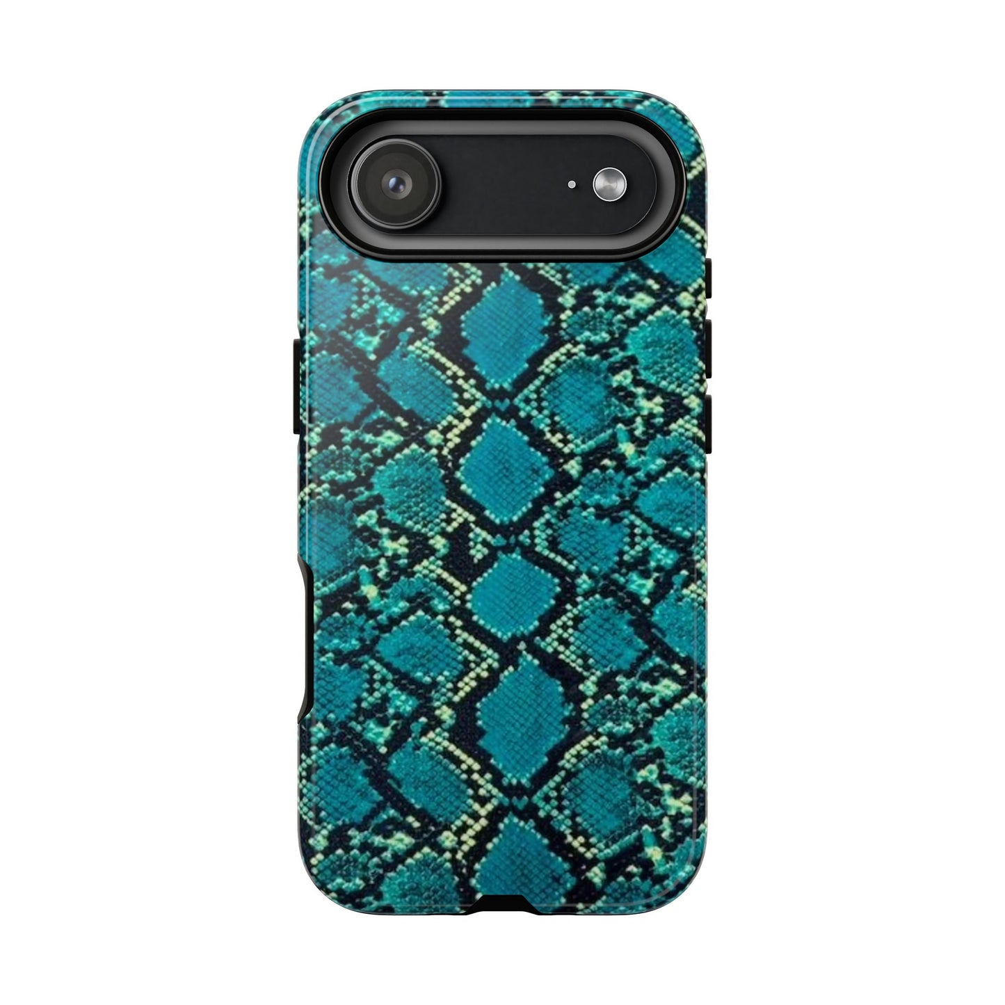Blue Snake Skin Phone Case