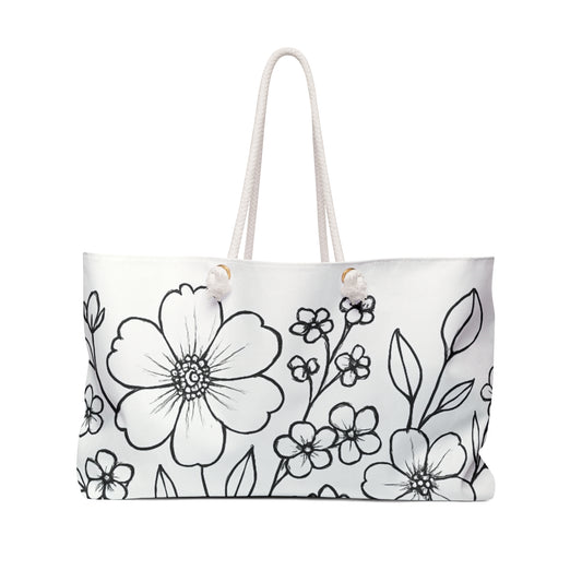 Flower Weekender Bag