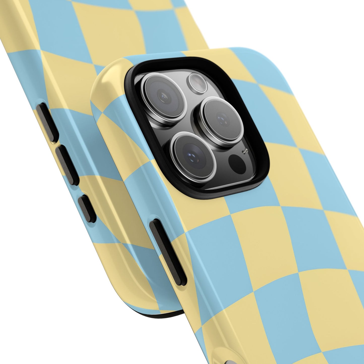 Blue & Yellow Checkered Phone Case