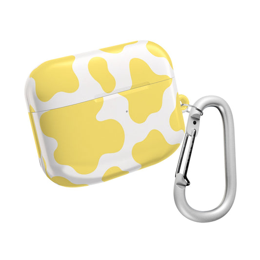 Yellow Cow Print AirPod Case