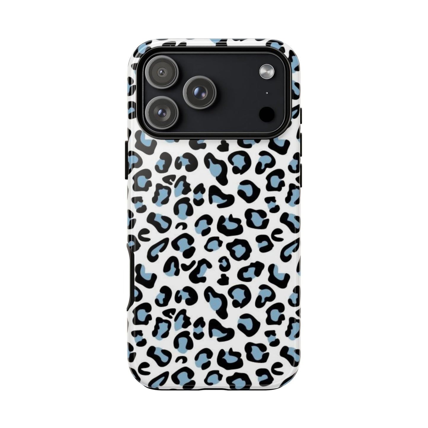 Light Blue Leopard Print Phone Case