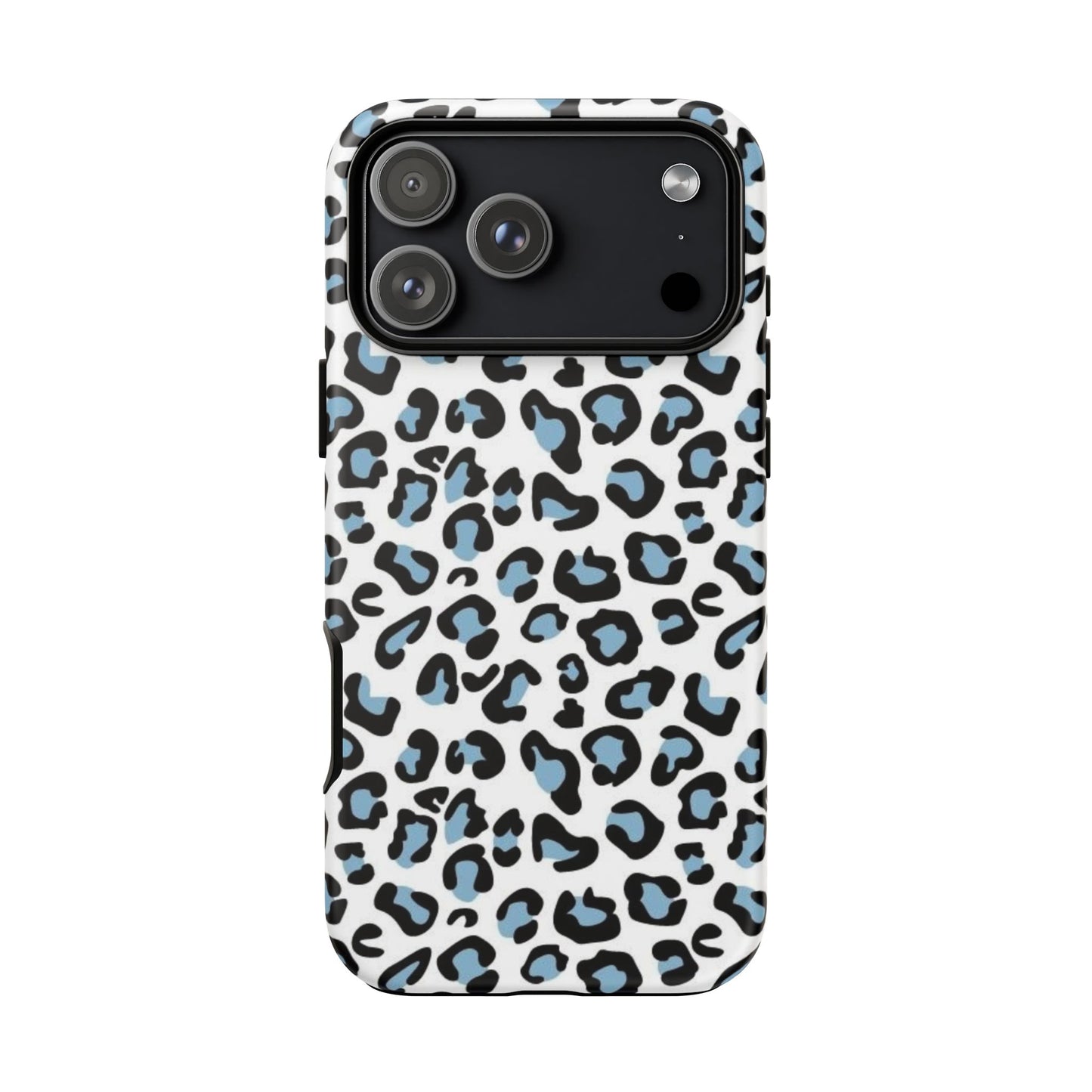 Light Blue Leopard Print Phone Case