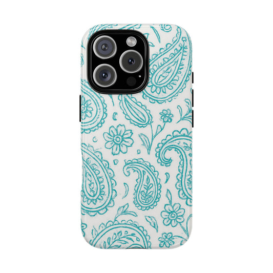 Blue Paisley Phone Case