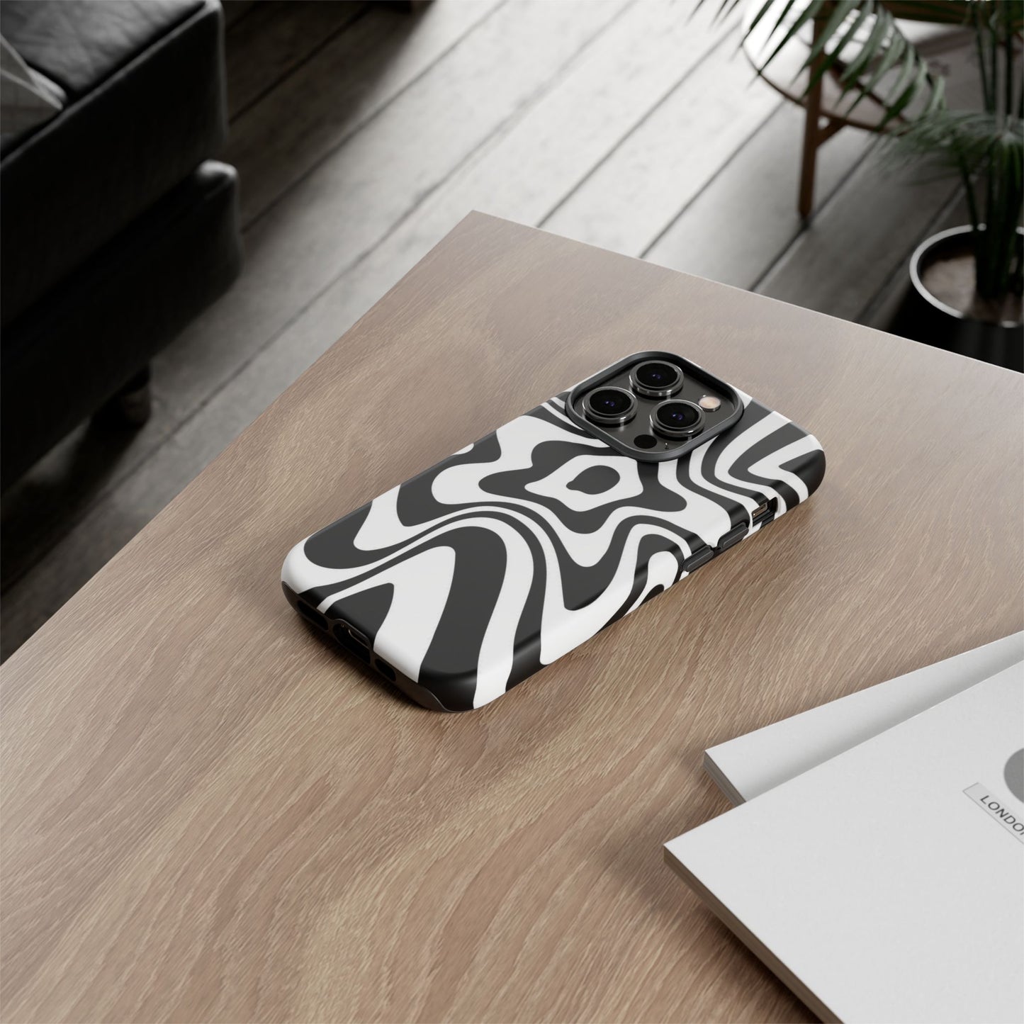Black Swirl Phone Case