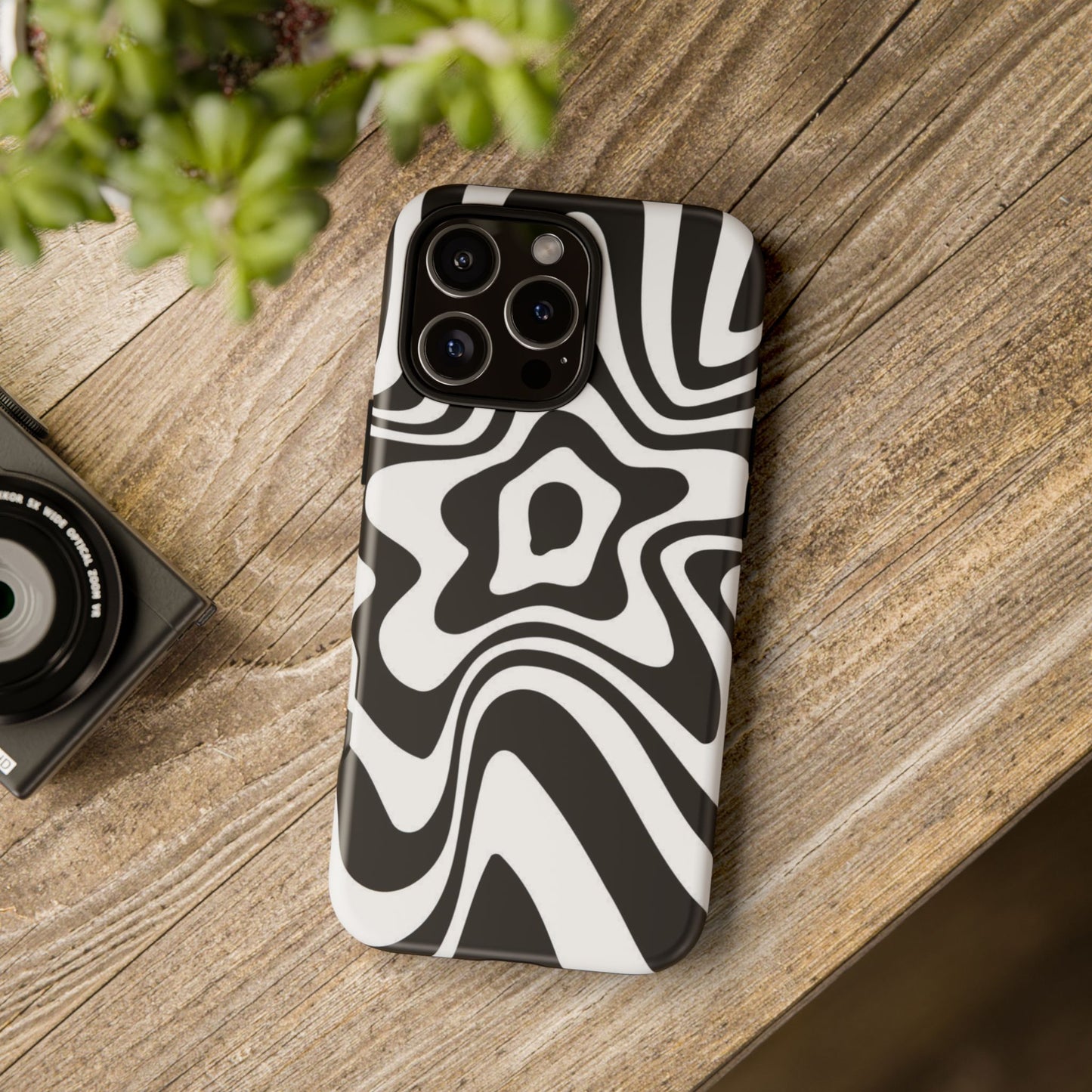 Black Swirl Phone Case