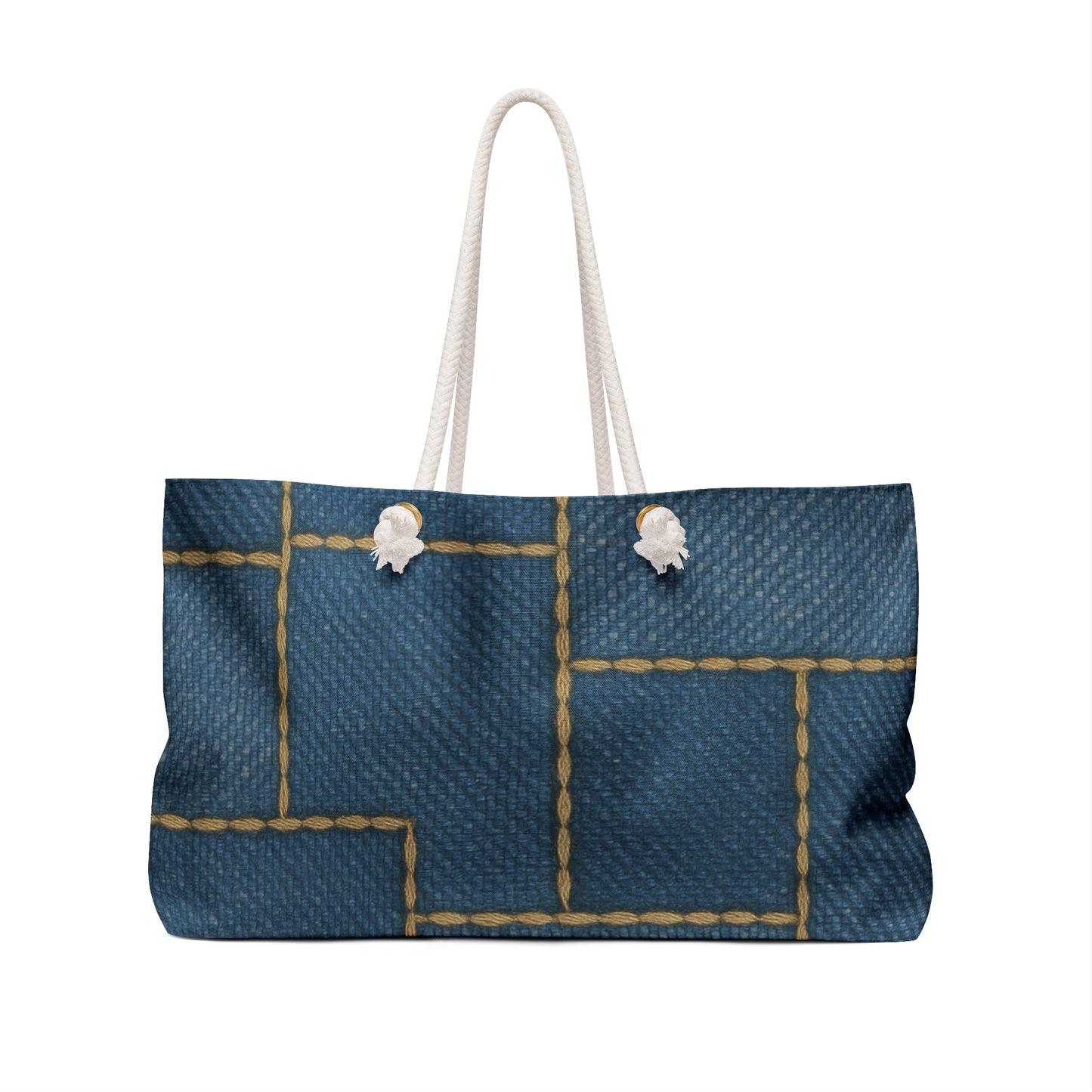 Denim Patchwork Weekender Bag