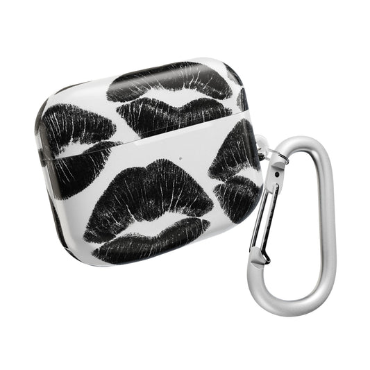Black Kiss Print AirPod Case