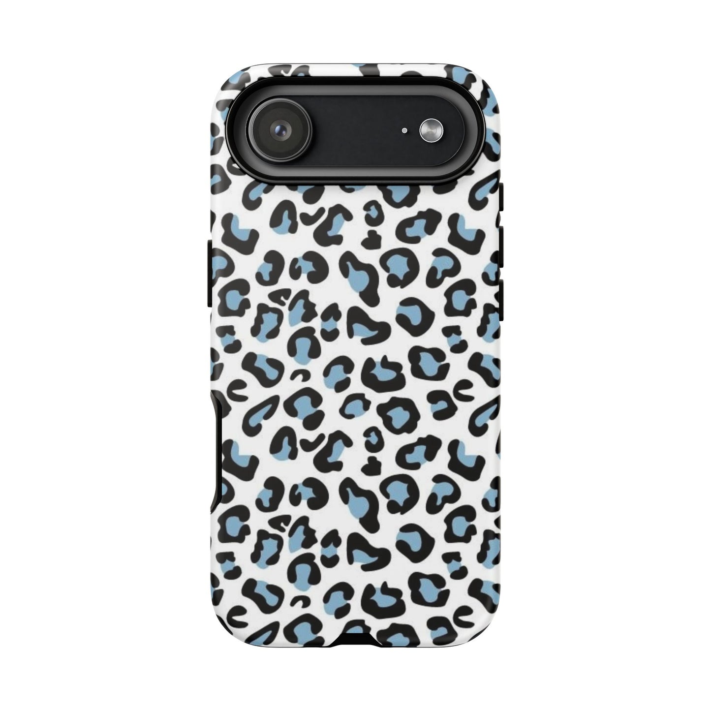 Light Blue Leopard Print Phone Case