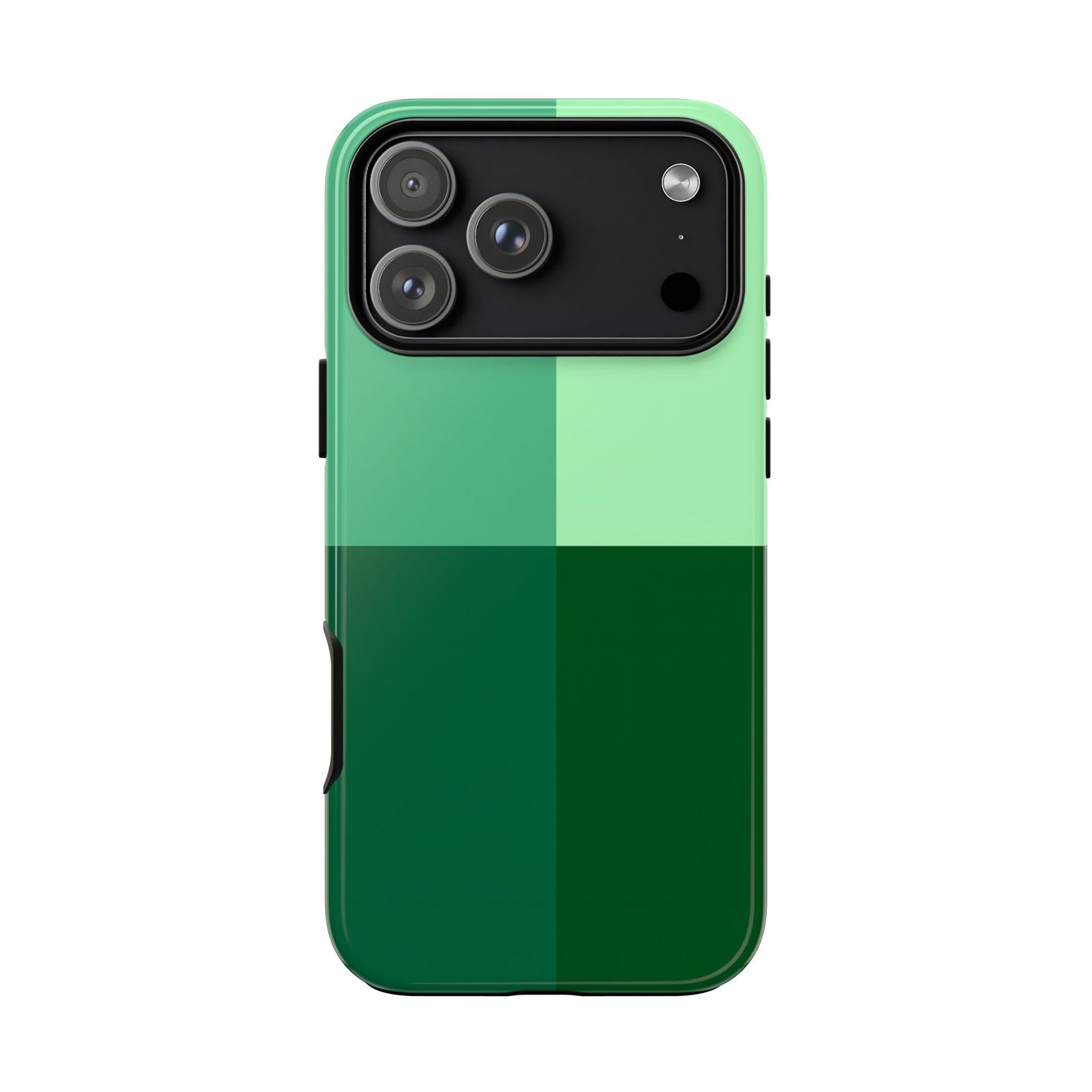 Green Colorblock Phone Case