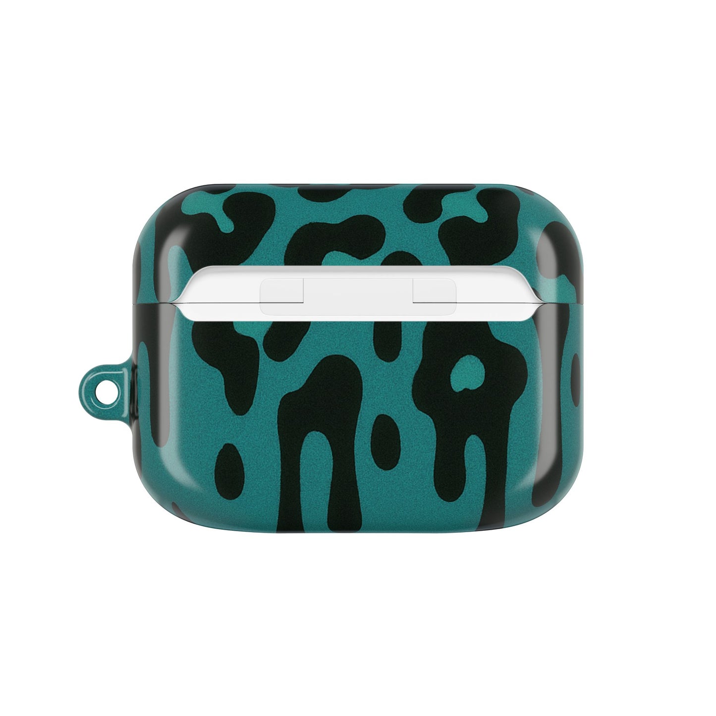 Blue Leopard Drip AirPod Case