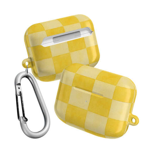 Yellow Checkered AirPod Case