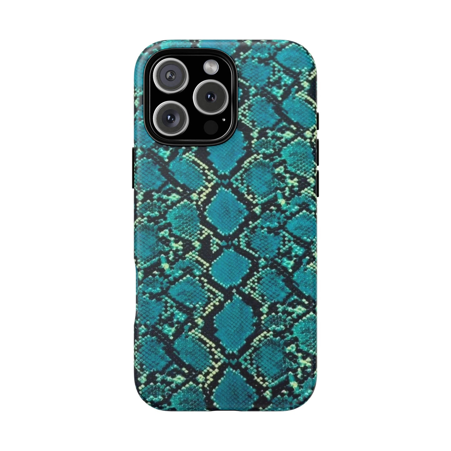 Blue Snake Skin Phone Case