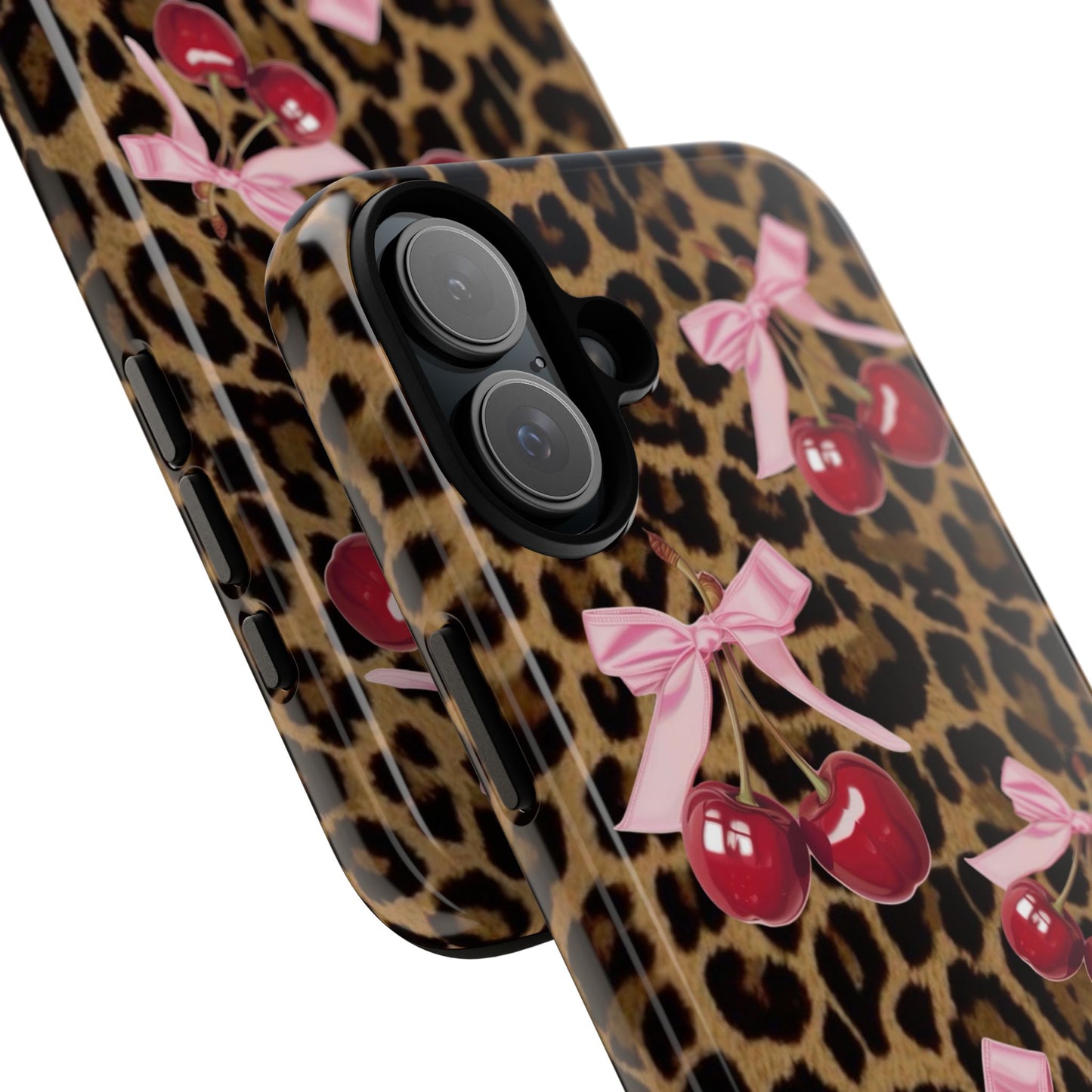 Cheetah Cherry Design Phone Case