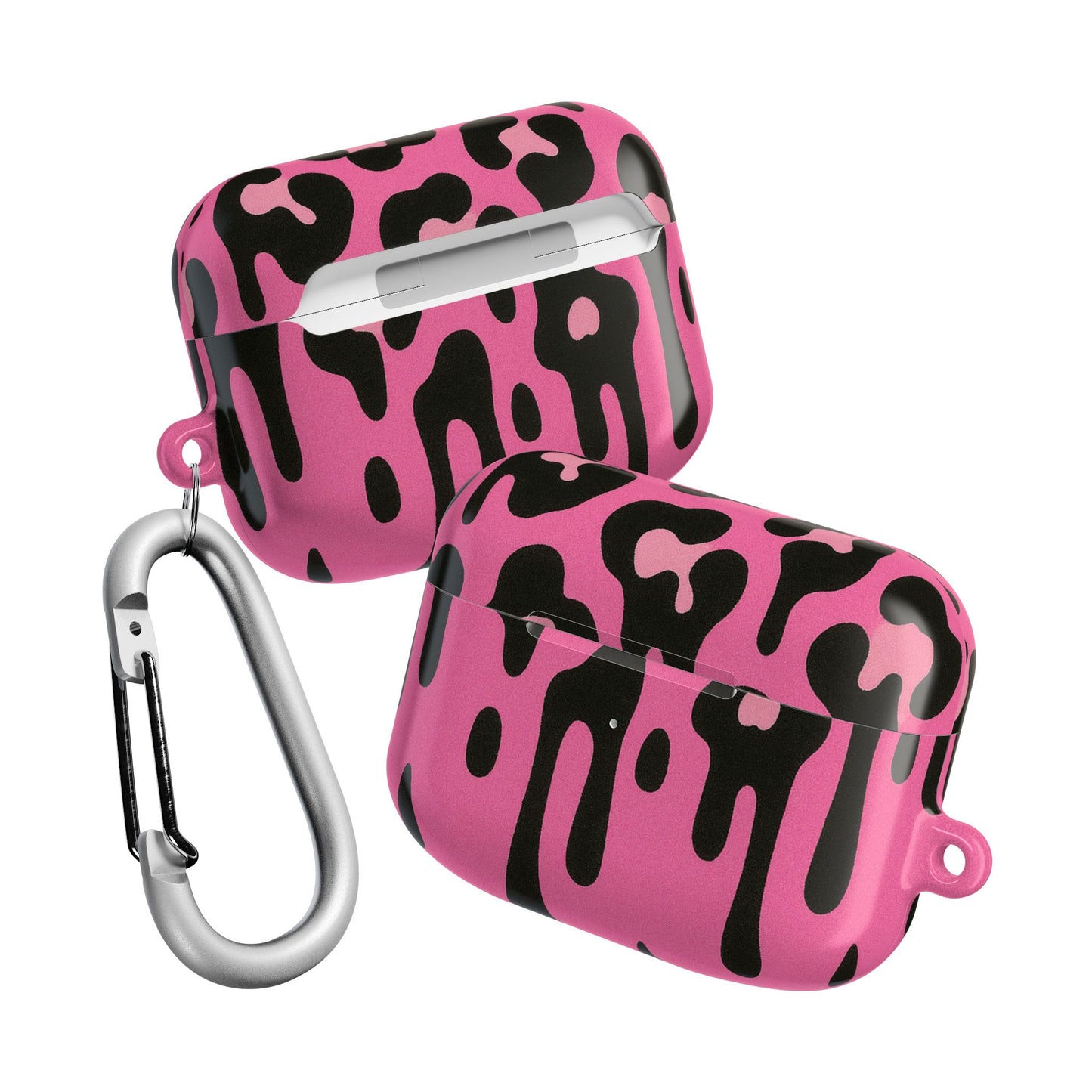 Pink Leopard Drip AirPod Case