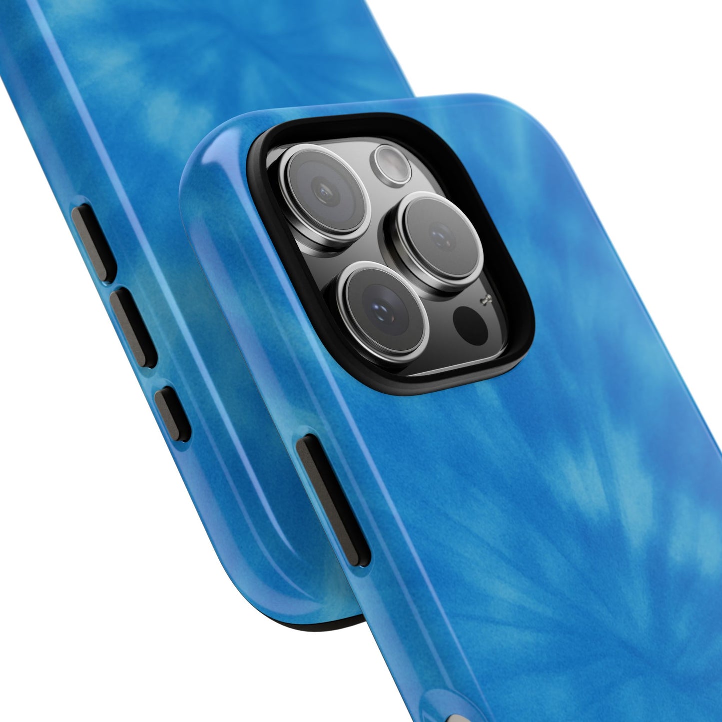 Blue Tie-Dye Tough Phone Case
