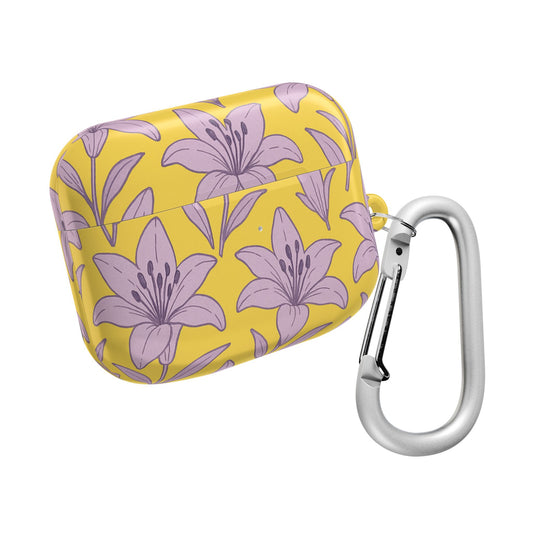 Purple Lily AirPod Case