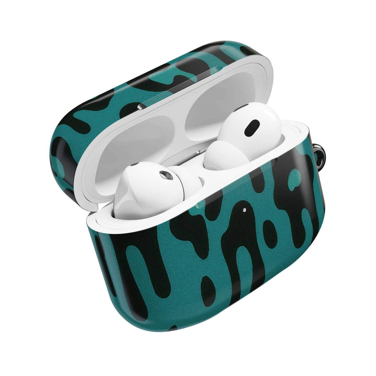 Blue Leopard Drip AirPod Case