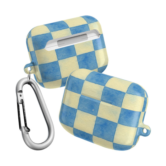 Blue Checkered AirPod Case