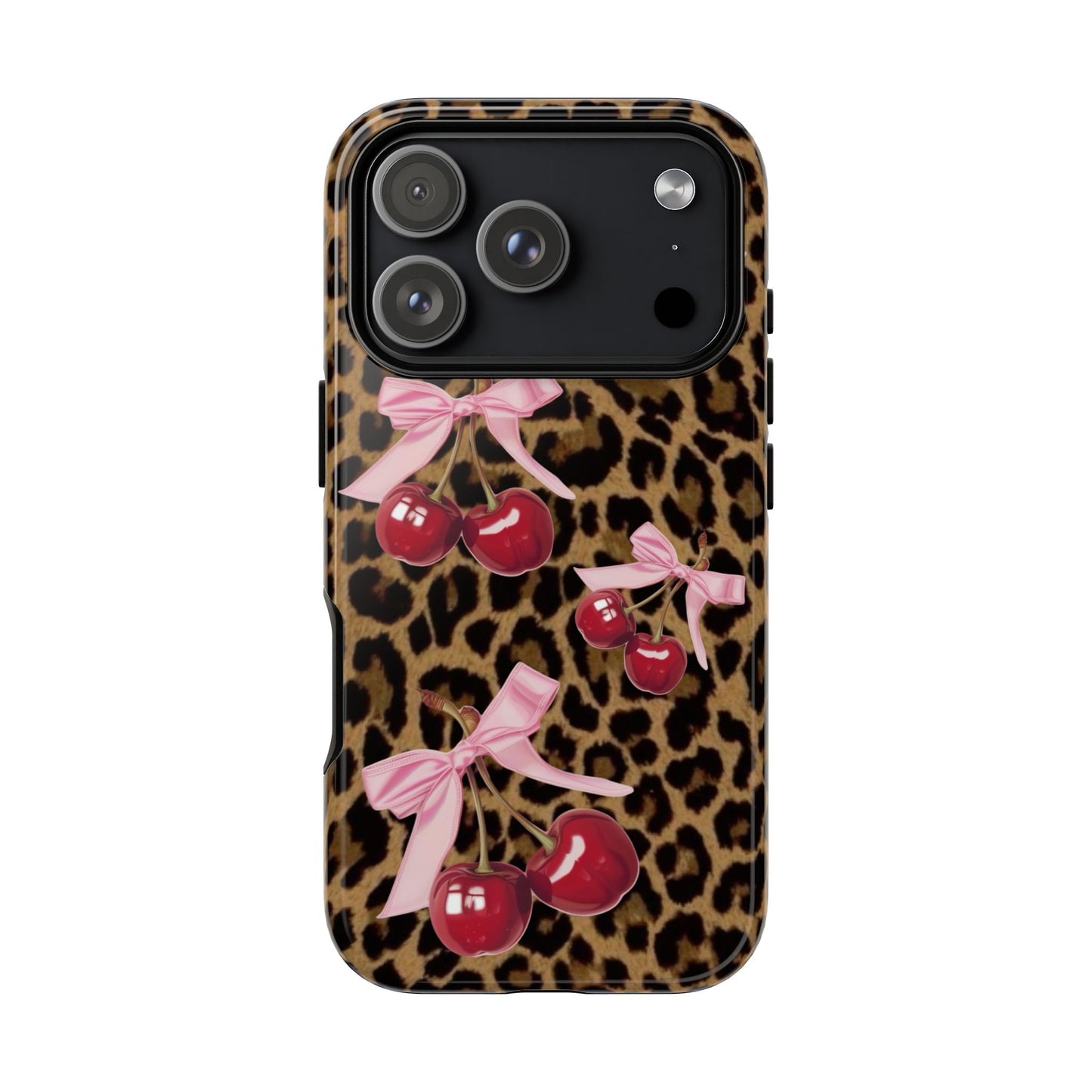 Cheetah Cherry Design Phone Case