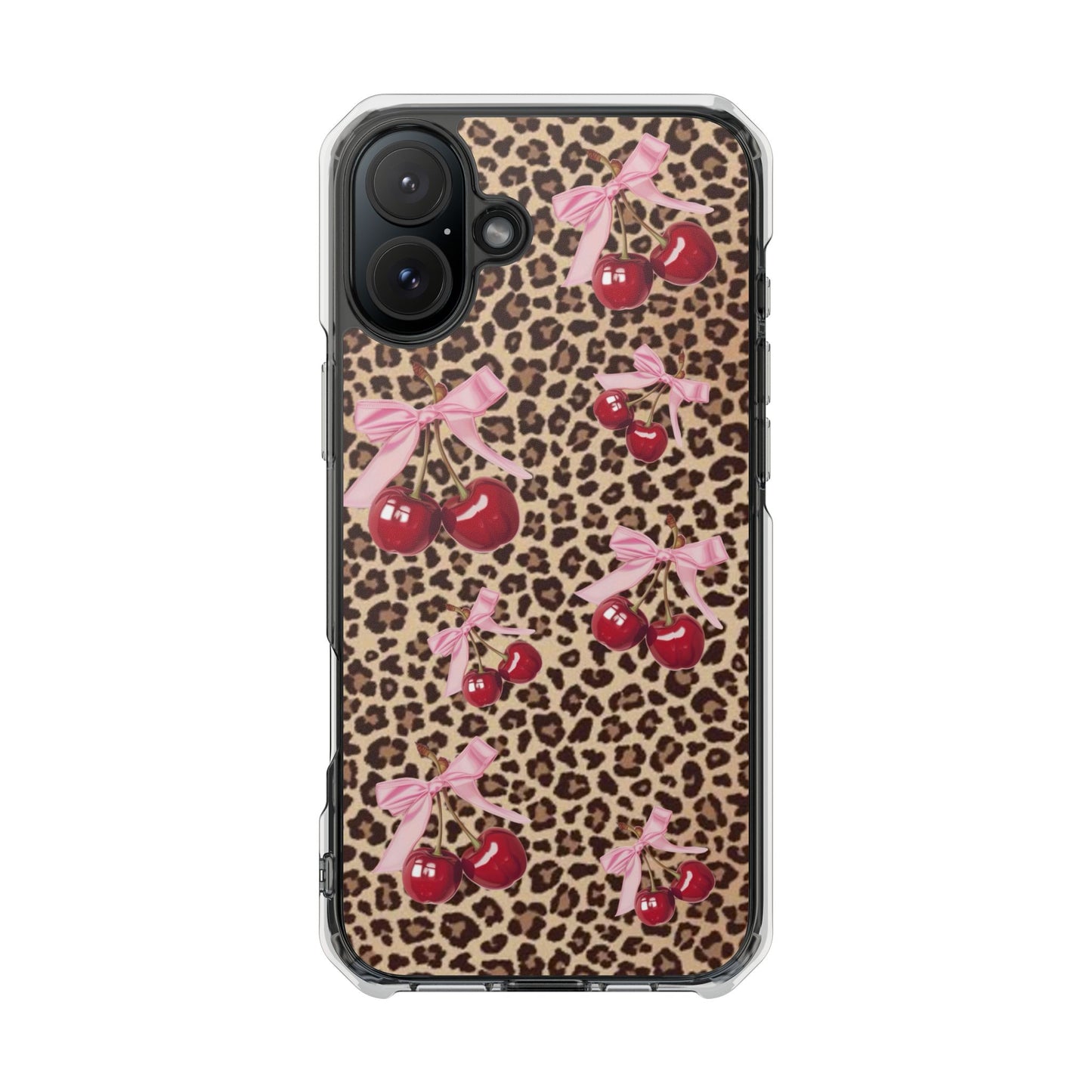 Leopard Print Magnetic Clear Impact Case