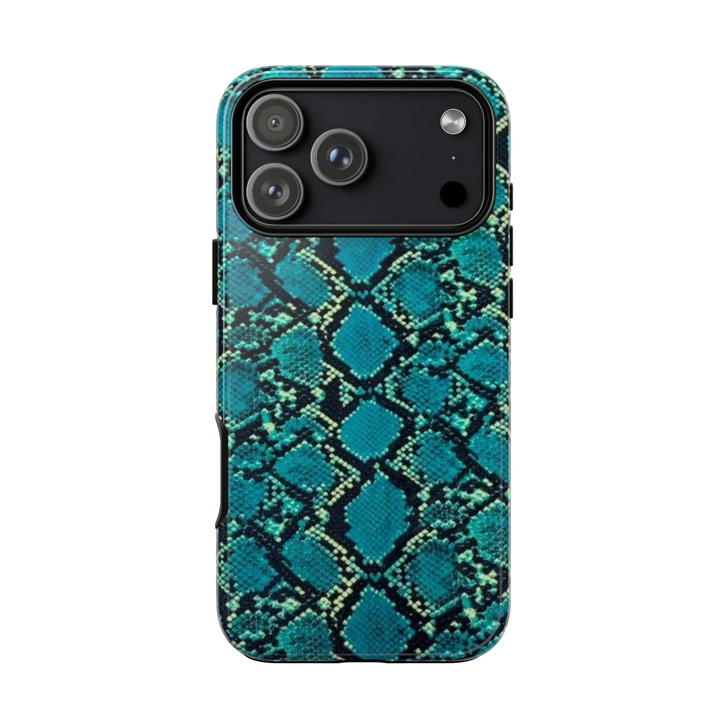 Blue Snake Skin Phone Case