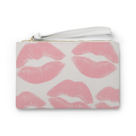 Pink Lipstick Clutch Bag