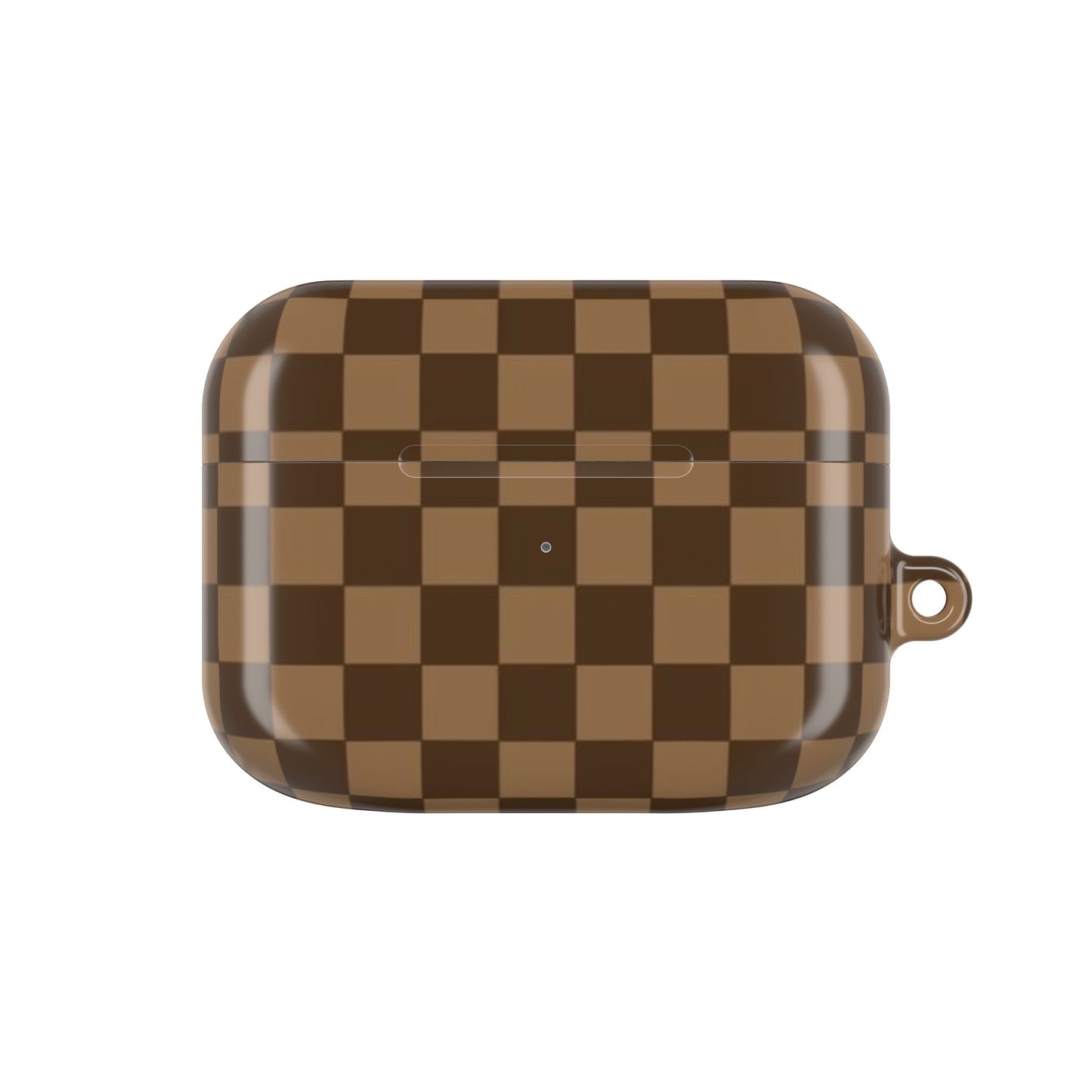 Brown Checkered AirPod Case