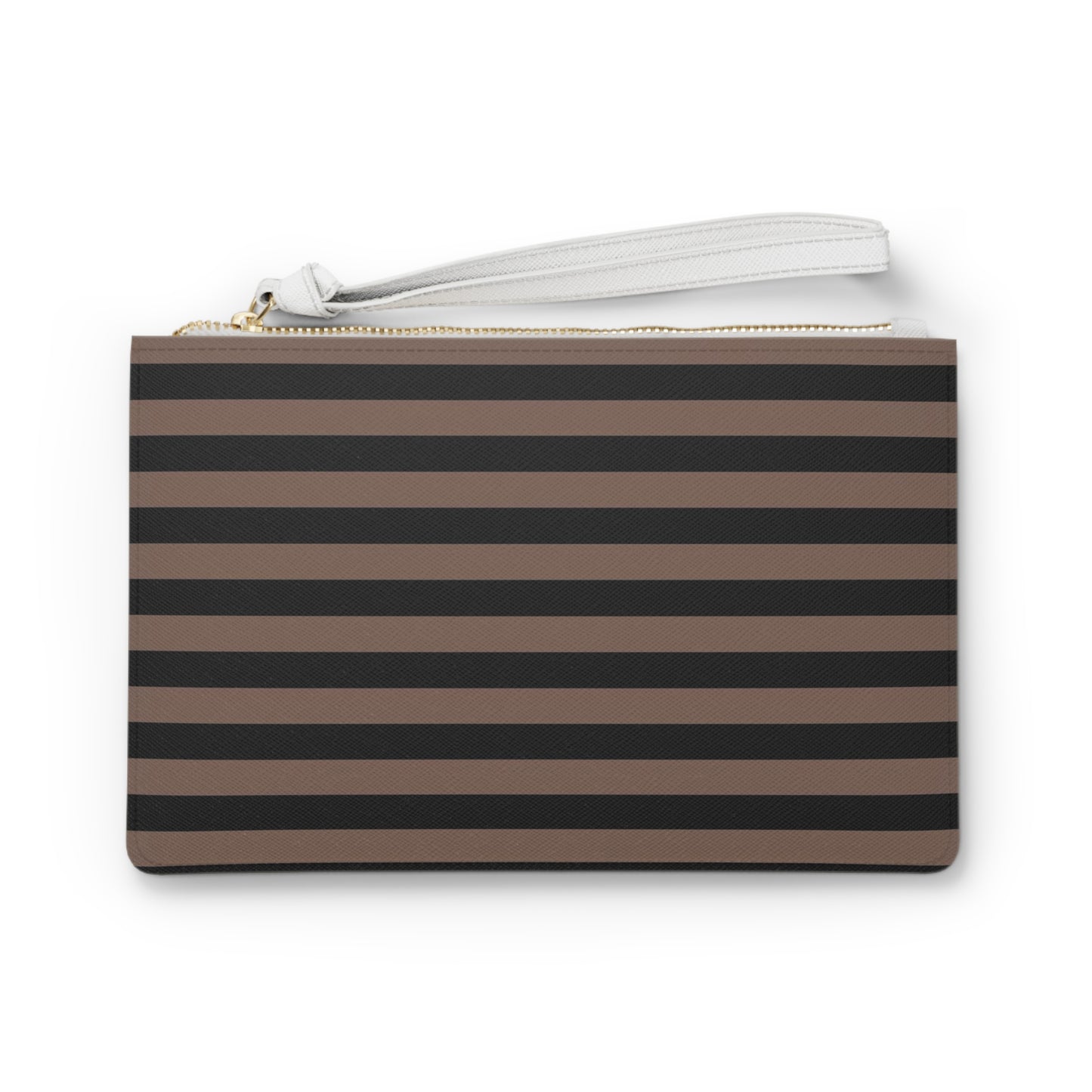 Black Striped Clutch Bag