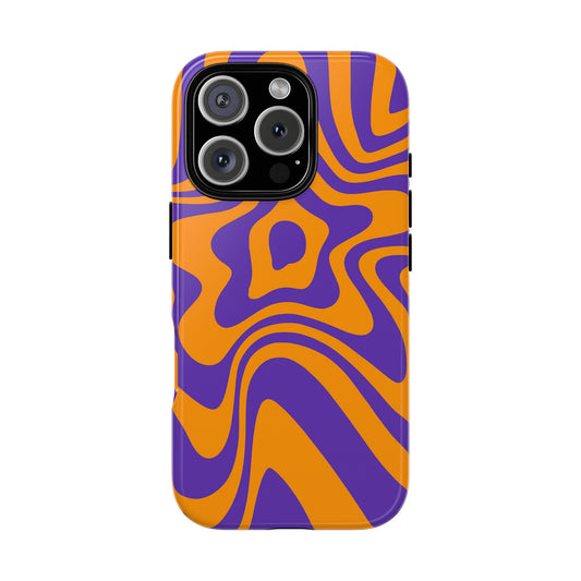 Purple & Orange Swirl Phone Case