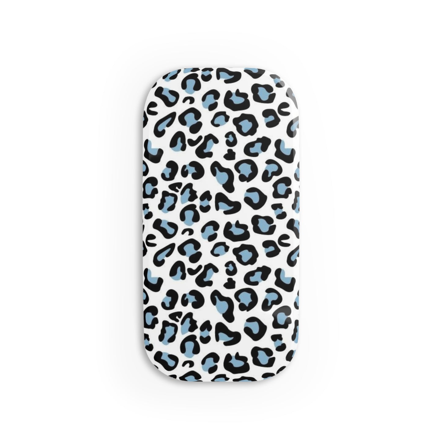 Blue Leopard Print Grip/Stand