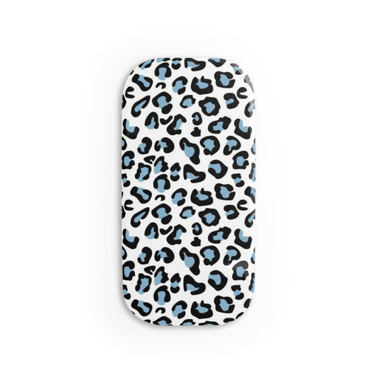 Blue Leopard Print Grip/Stand