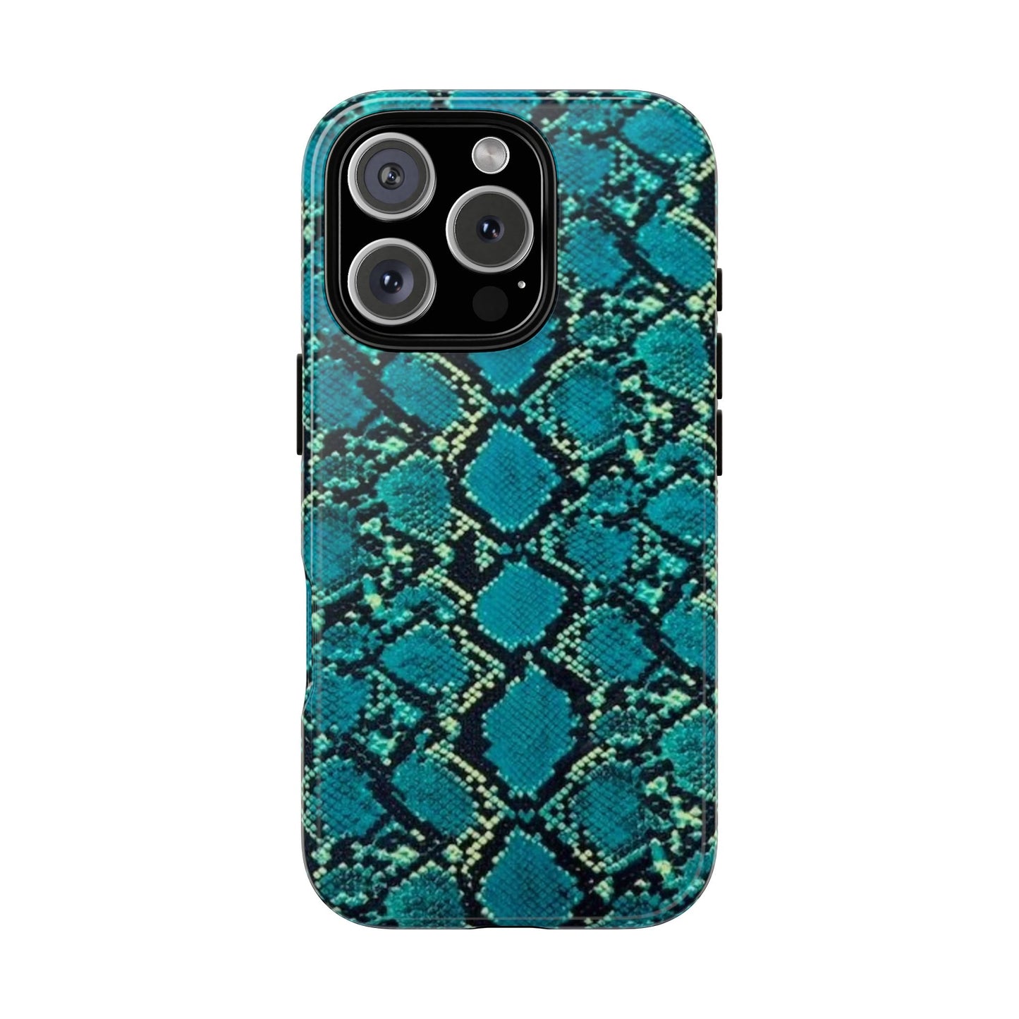 Blue Snake Skin Phone Case