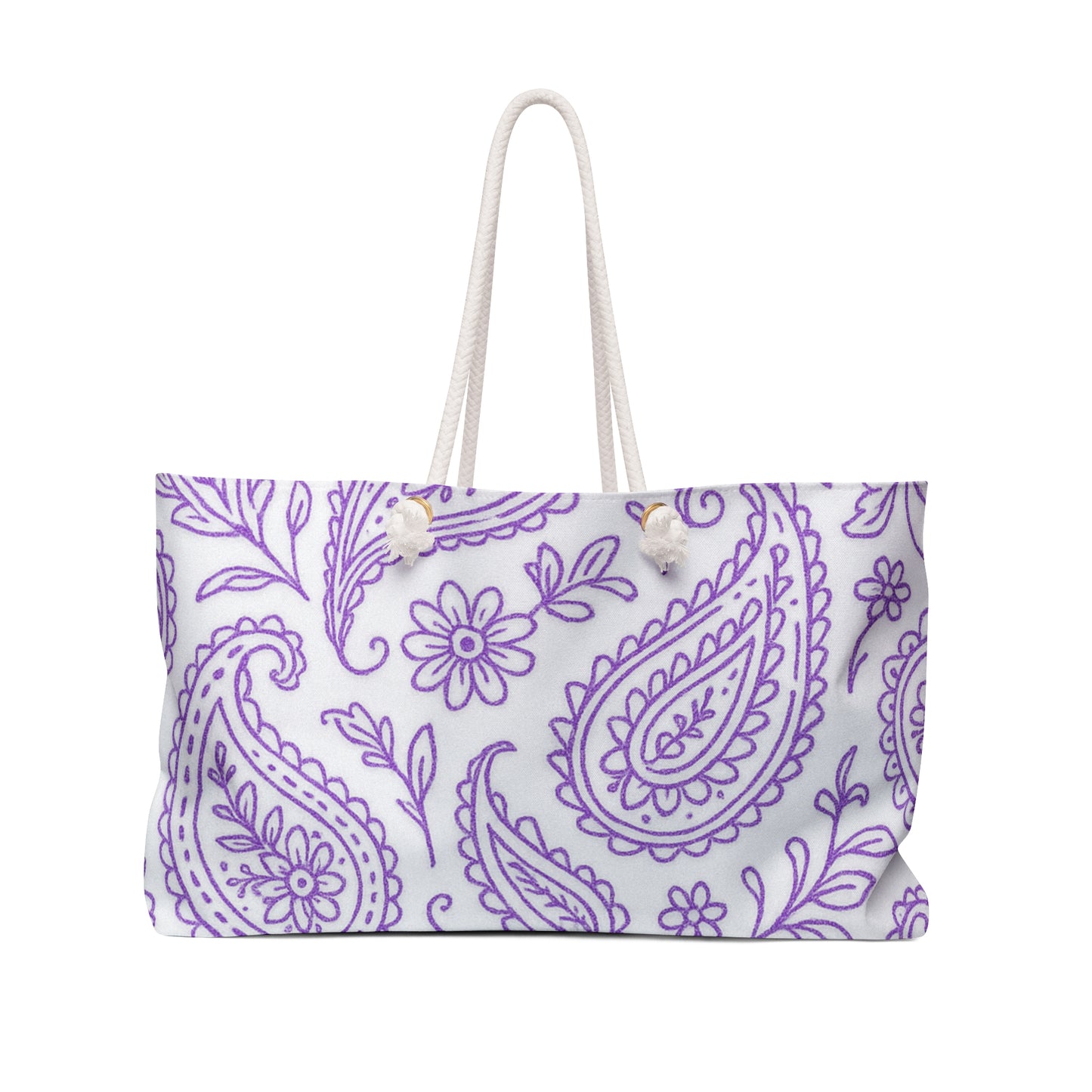 Purple Paisley Weekender Bag